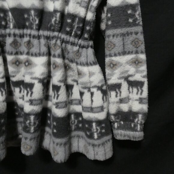 Vintage | CABIN CREEK | medium | Hooded Fleece Anorak Zip-Up Jacket - Picture 15 of 16